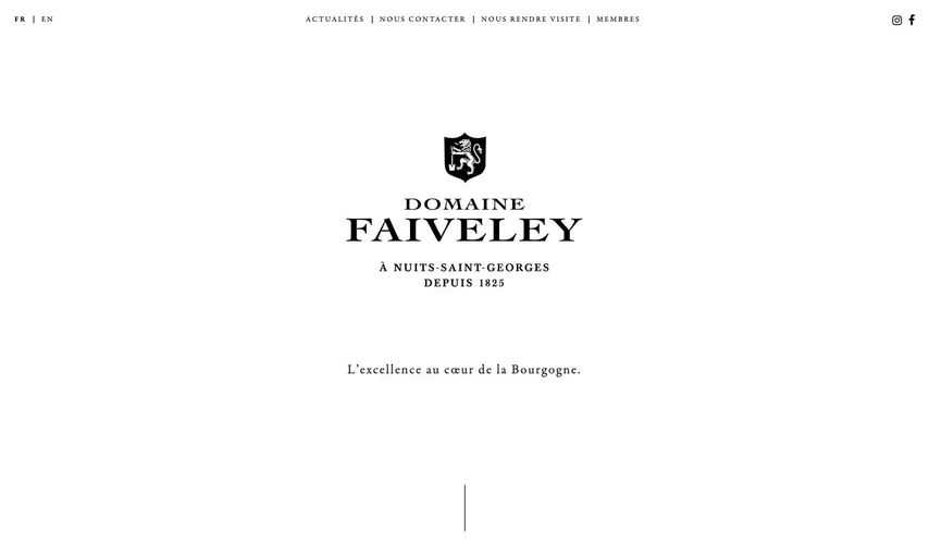 Aperçu du site de Domaine Faiveley