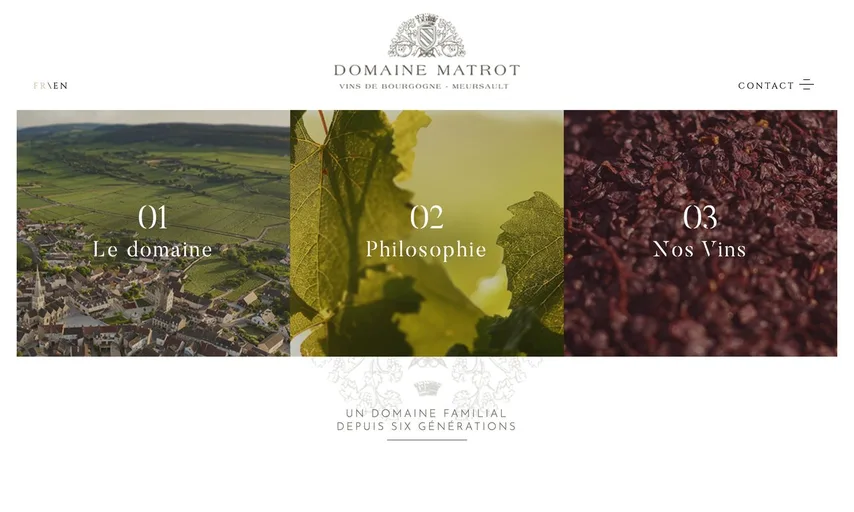 Aperçu du site de Domaine Matrot